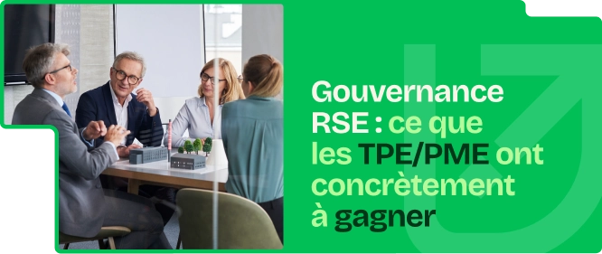 Réunion en entreprise sur la gouvernance RSE d’une TPE/PME